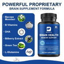 BEWORTHS Brain Health Supplement Nootropic Capsules for Focus, Memory & Clarity Support Nootropic Booster Stress & Mood Support