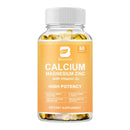 BEWORTHS Calcium Magnesium Zinc Supplement with Cal&Mag Citrate Promotes Healthy Bones and Teeth Supports Nerve&Muscle Function