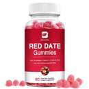 BEWORTHS Red Date Gummies with Vitamin C and Zinc&B Complex Helps Relieve Fatigue Blood Health for Women Kids Adults Supports Energy