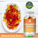 BEWORTHS Collagen Gummies for Hair Growth Skin Care Health Nails Anti Aging Vitamins C & E Dietary Supplement