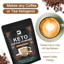 BEWORTHS Keto Coffee Powder Low Calorie Appetite Suppression Instant Fat Burner Drink Fat Reducing Products for Bodybuilder