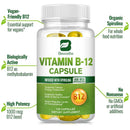 BEWORTHS Vitamin B12 Capsule 1000 Mcg Methyl B12 with Organic Spirulina Supports Healthy Mood, Energy, Heart & Eye Health