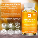 BEWORTHS Vitamin A Capsules 10,000 IU Supports Healthy Skin & Eyes, Antioxidant Activity & Immune System Function