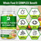 Beworths Vitamin B Complex Capsules Whole Food Supplement B1, B2, B3, B5, B6, B7, B9, B12 for Stress, Energy and Immune Support