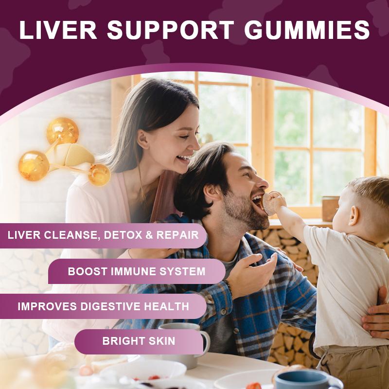 BEWORTHS Liver Support Gummies 950MG with Milk Thistle & Dandelion Extract Natural Liver Health Formula for Liver Cleanse Detox & Repair Strength Immune Health