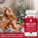 BEWORTHS Red Date Gummies with Vitamin C and Zinc&B Complex Helps Relieve Fatigue Blood Health for Women Kids Adults Supports Energy