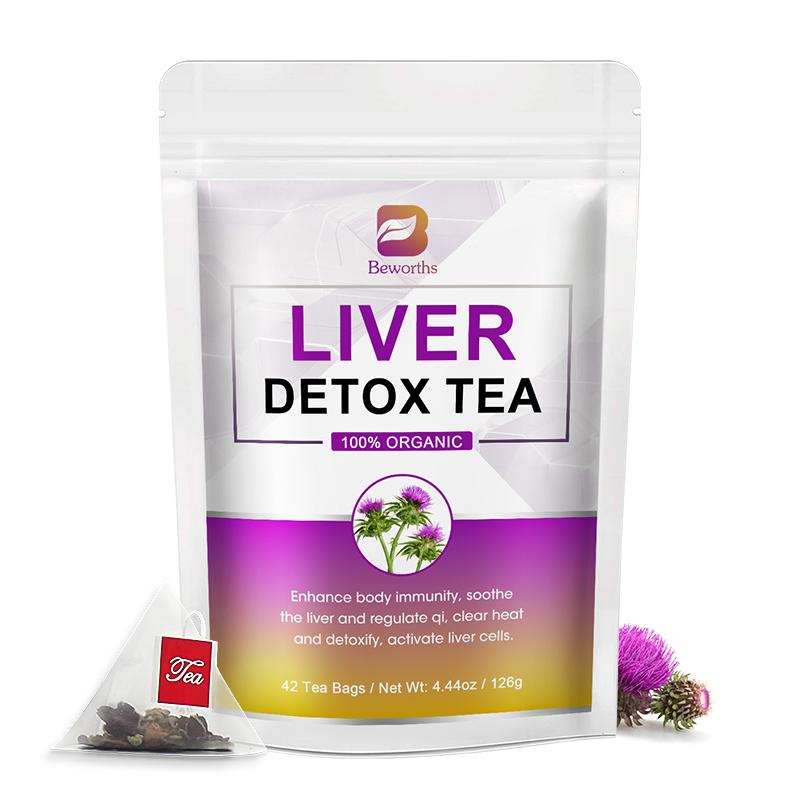 BEWORTHS Liver Detox Tea Natural Organic Clearing Away Heat Detoxifying Enhance Body Immunity Products for Women Men