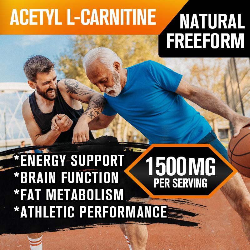 BEWORTHS Acetyl L-Carnitine Capsules 1500mg High Potency for Energy & Memory Support Increase Performance Boost Metabolism Weight Loss